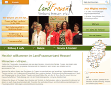 Tablet Screenshot of landfrauen-hessen.de